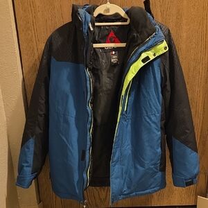 Gerry Weber Blue and Black Ski Jacket with Neon Accents